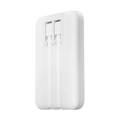 WIWU 10000mAh Power Bank with Dual Cables & 22.5W Fast Charge