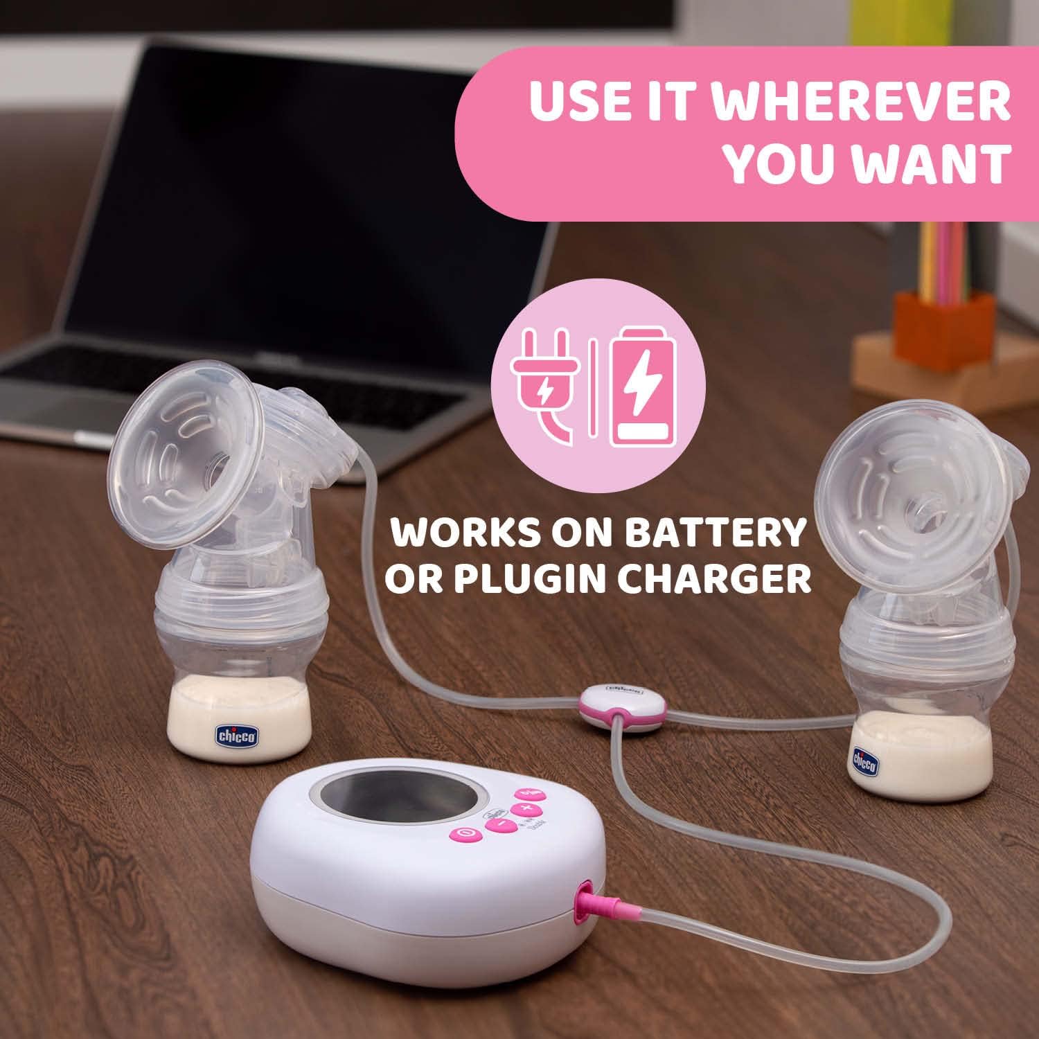 Chicco Double Electric Breast Pump Fast & Comfortable