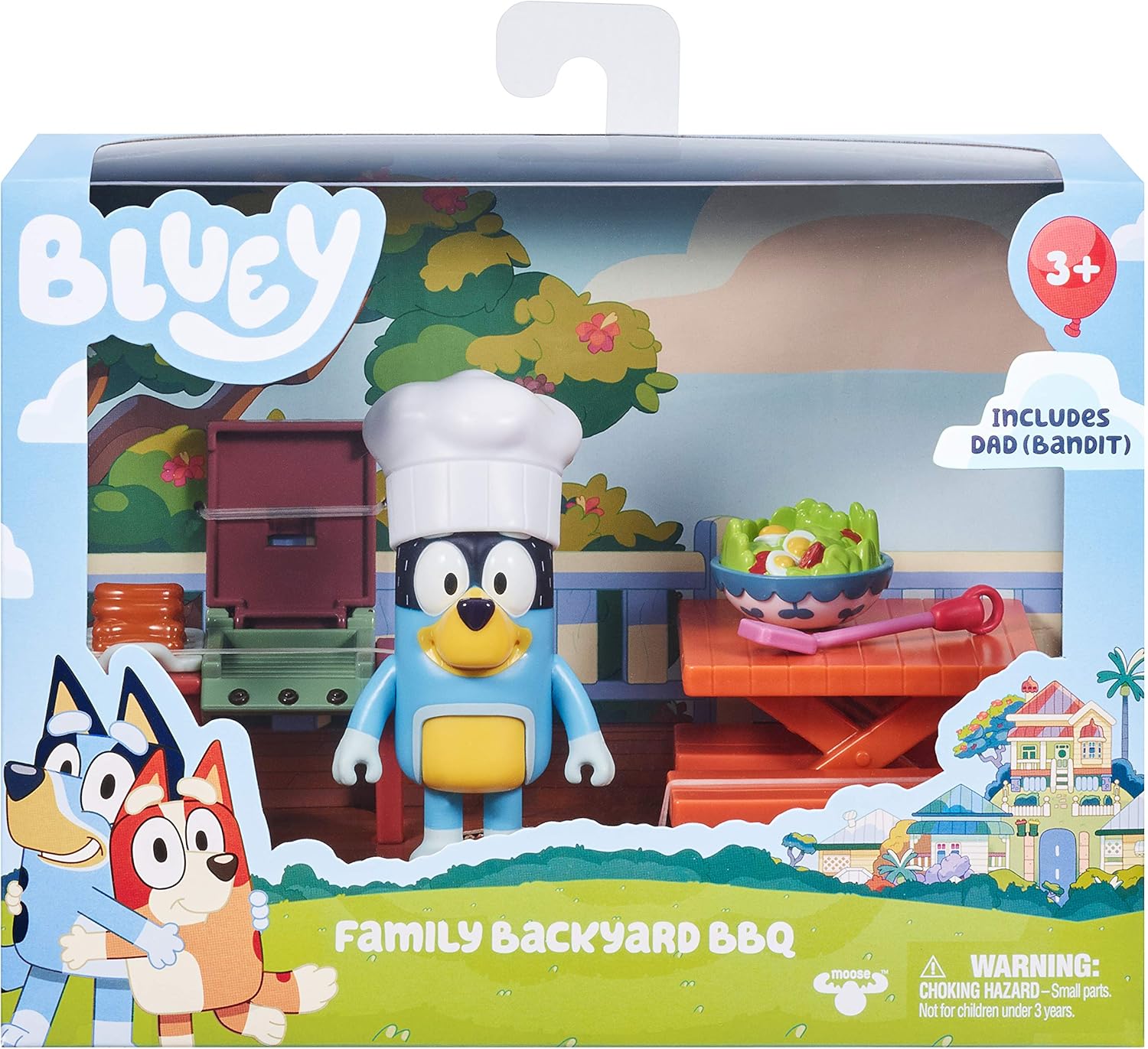 Moose Bluey Dad BBQ - Bandit Figure & Playset