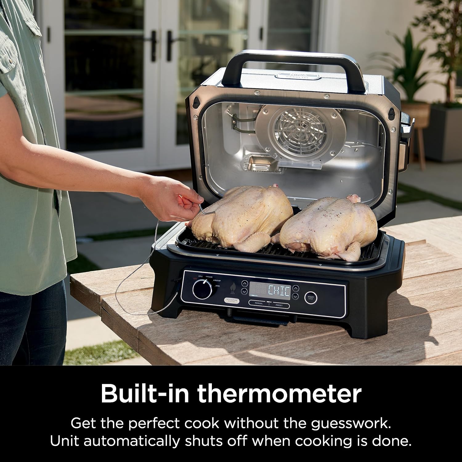 Ninja Woodfire Pro XL OG850UK Electric BBQ Grill & Smoker