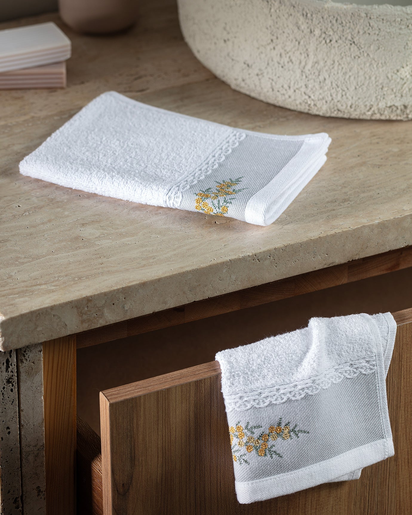 Pansy 2 Pack Hand Towel - Madame Coco JO