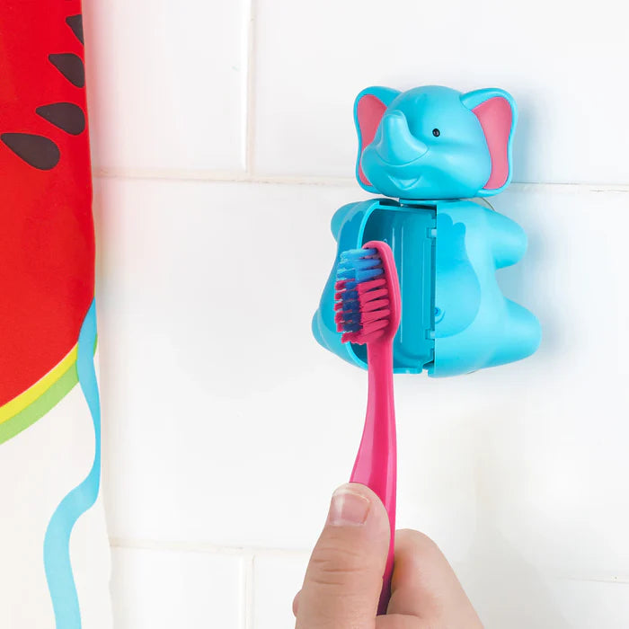 Flipper Elephant Toothbrush Cover with Suction Cup