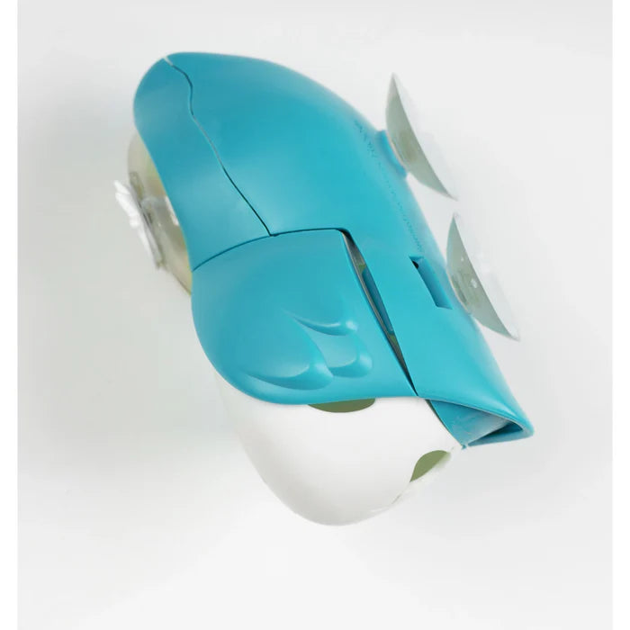 Flipper Kids Hygienic Toothbrush Holder with 1-Minute Timer - Owl Design (Blue)