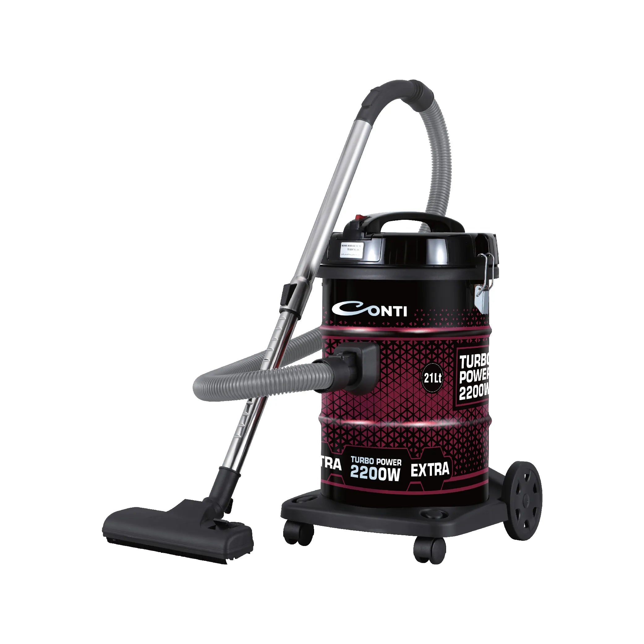 CONTI Vacuum Cleaner 2200W - Metal Drum for Powerful Cleaning