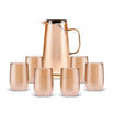 Karaca Parma 7-Piece Pitcher & Tumbler Set, Amber – Elegant Serve