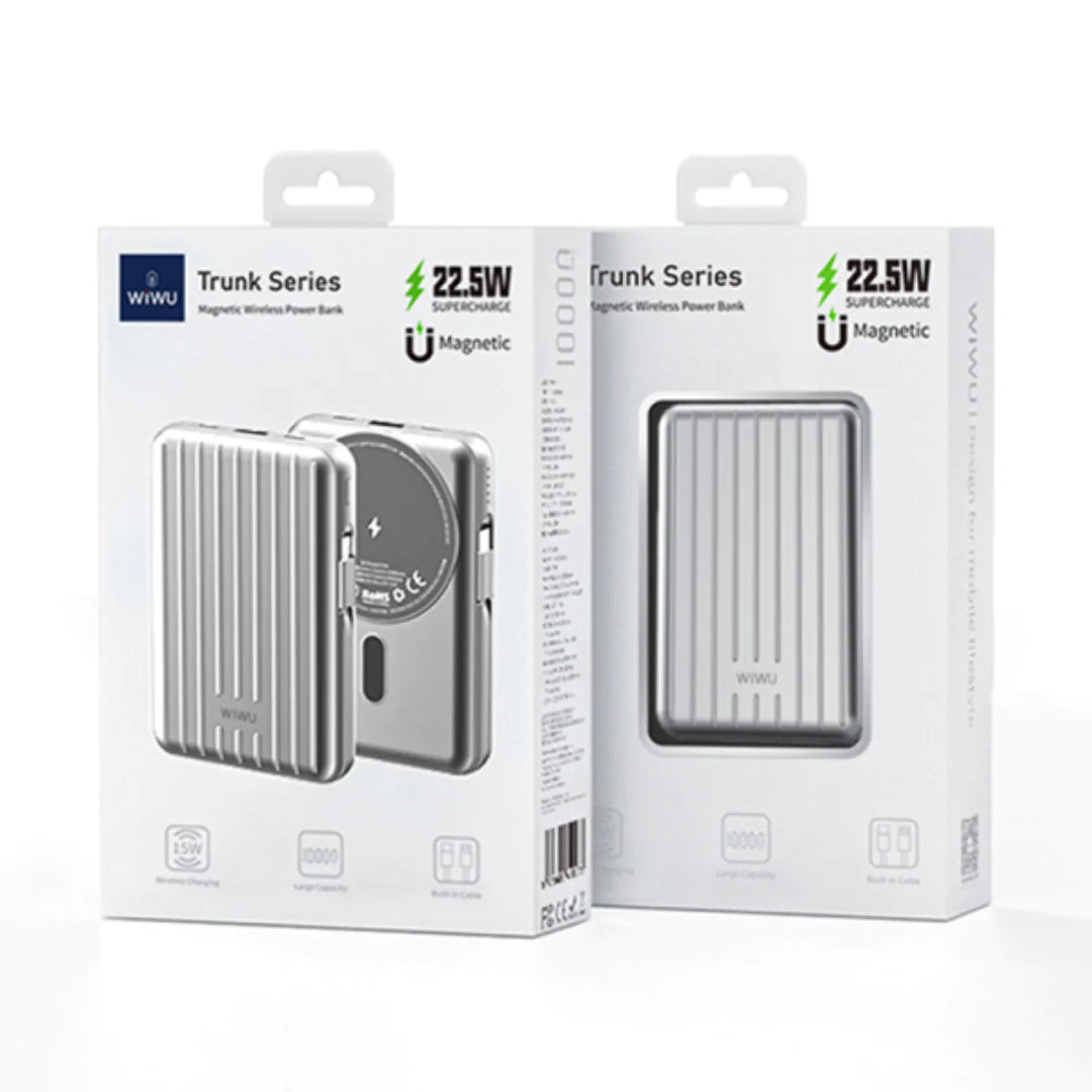 WiWU Truck Series 10000mAh Magnetic Power Bank – Fast Wireless