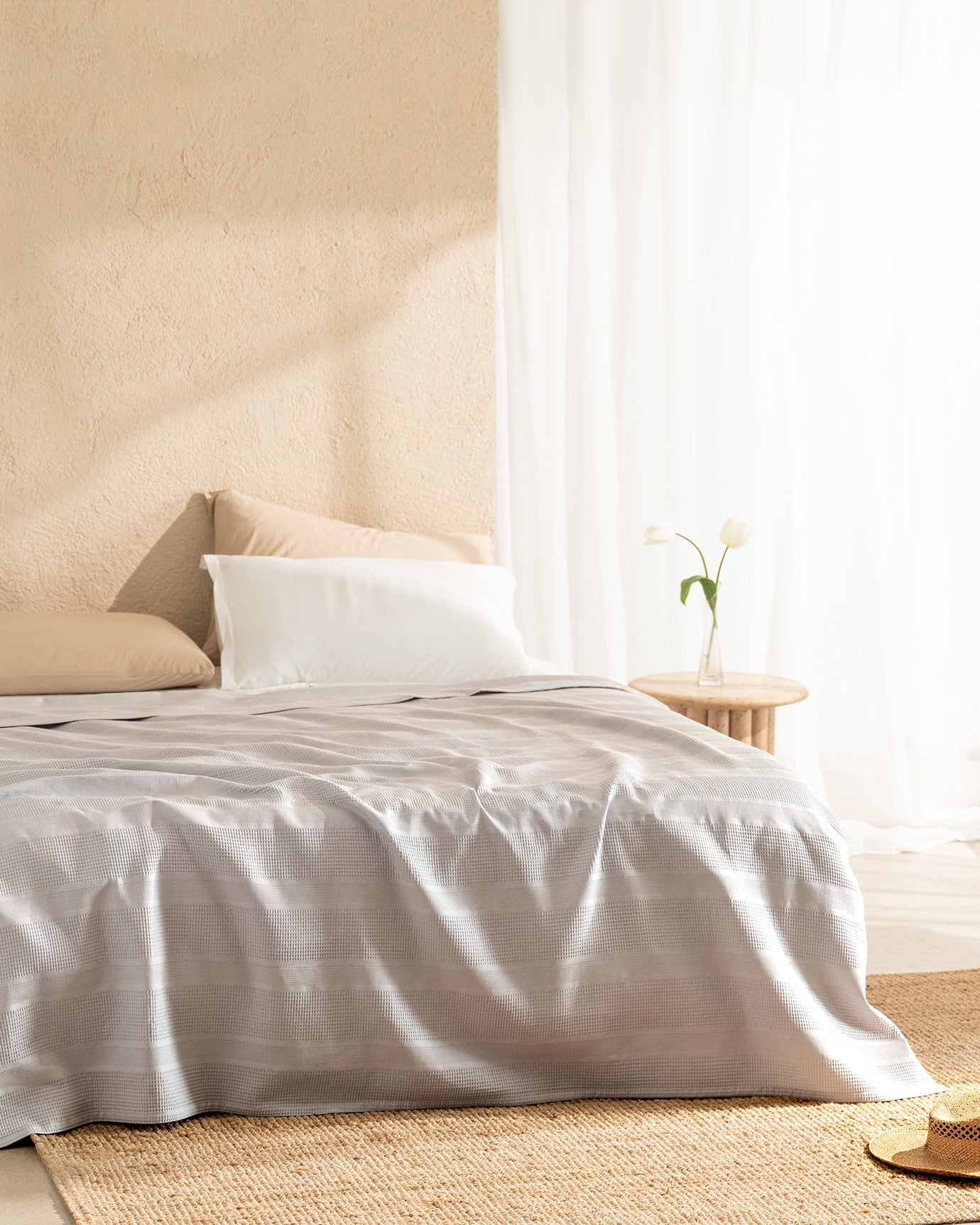 Mathilda  Ecocell Plain King Size Pique - Madame Coco JO