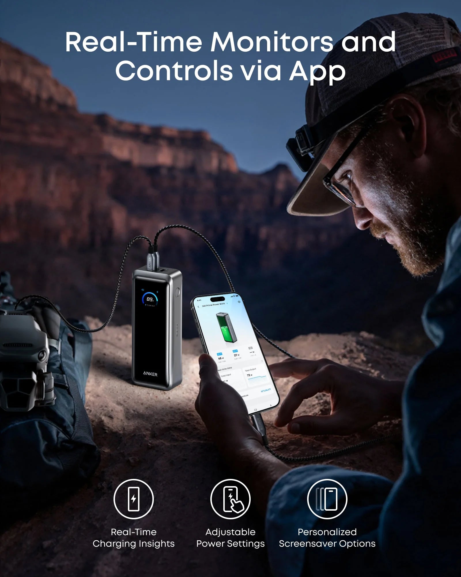 Anker Prime Power Bank (26K, 300W) – 140W Fast Charging | 250W Dual Input