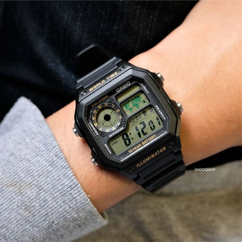 CASIO AE-1200WH-1B MEN WATCH