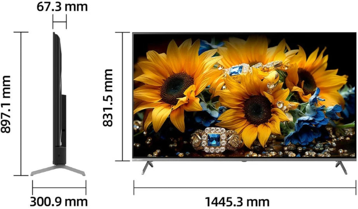 CHiQ 65" QLED 4K UHD Smart Google TV | Dolby Vision