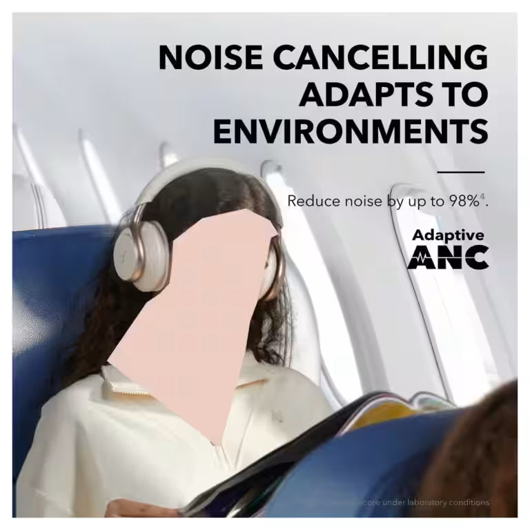 Anker Soundcore Space One Pro – Adaptive Noise Cancelling Headphones | 60H Battery, Hi-Res Wireless & Foldable Design