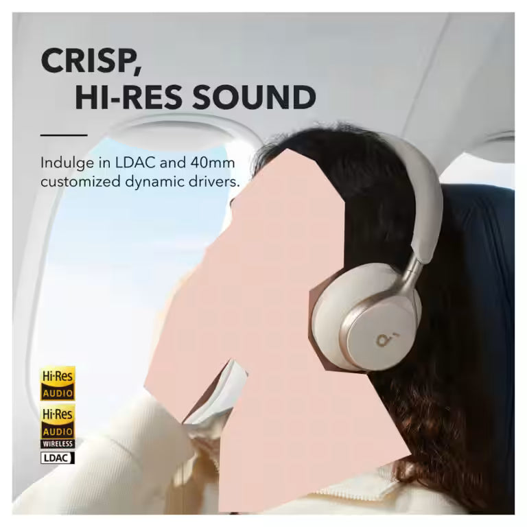 Anker Soundcore Space One Pro – Adaptive Noise Cancelling Headphones | 60H Battery, Hi-Res Wireless & Foldable Design