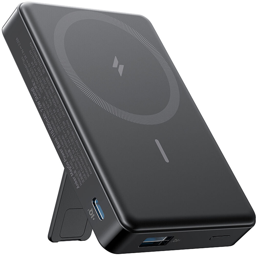ANKER MagGo Magnetic Power Bank 10,000mAh Wireless Charging - Black 