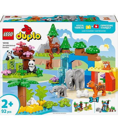 LEGO® DUPLO® 3in1 Wild Animal Families 10446 - 92 Pieces