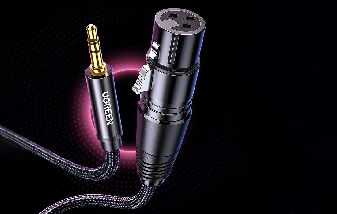 UGREEN 3.5mm Three-Pole Male to XLR Female Audio Cable 2m AV182