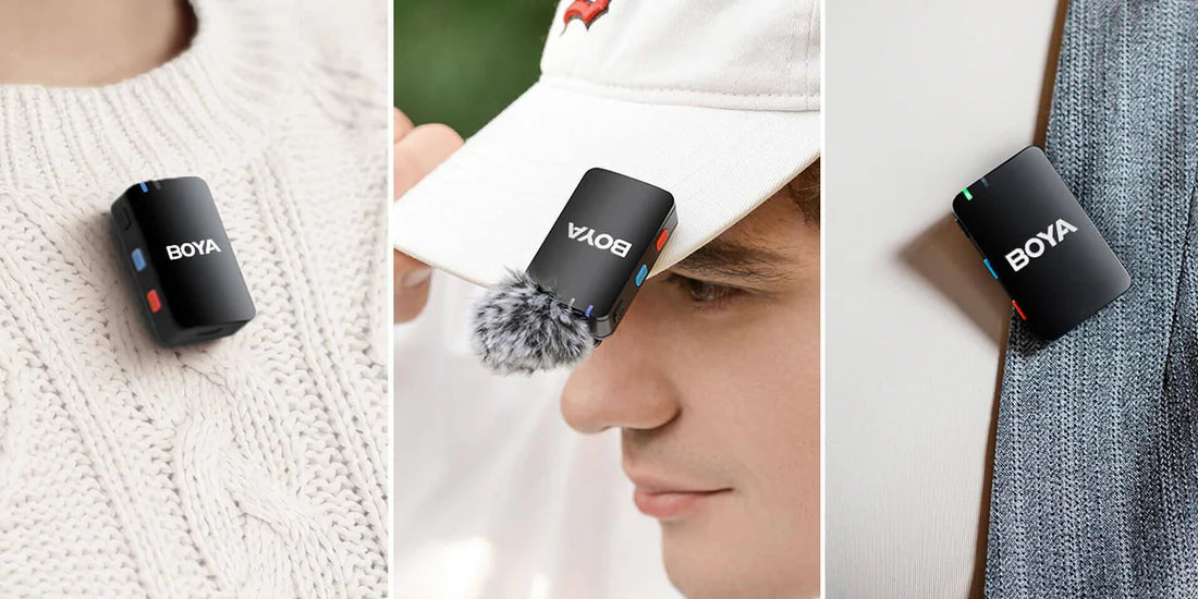 BOYA MIC - Wireless Mic with Onboard Recording for Pro Audio