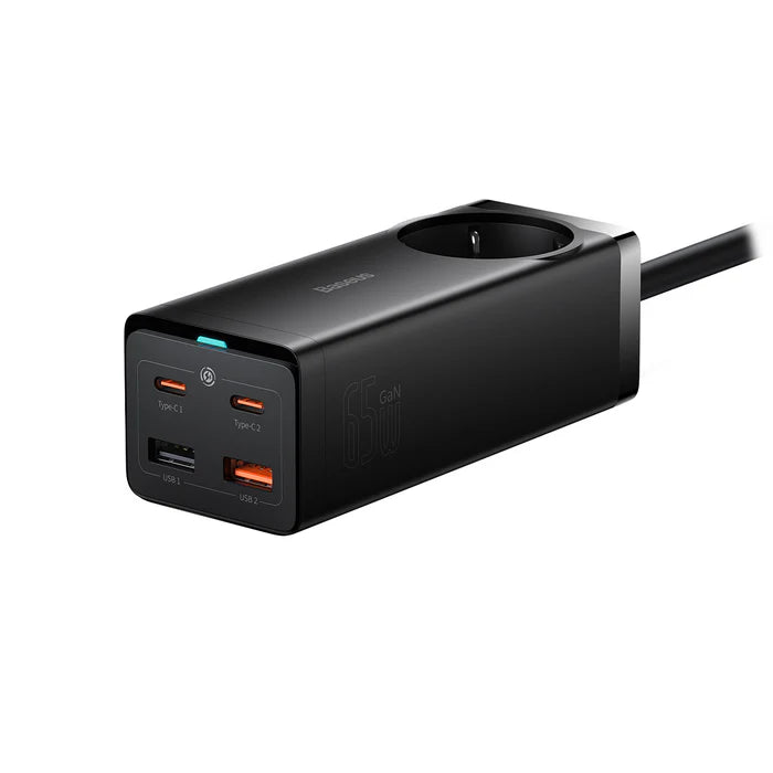 Baseus GaN3 Pro Desktop Powerstrip 65W with Fast Charging Cable