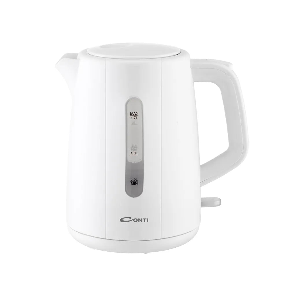 CONTI Kettle 1.7L - Plastic & Glass for Quick Boiling