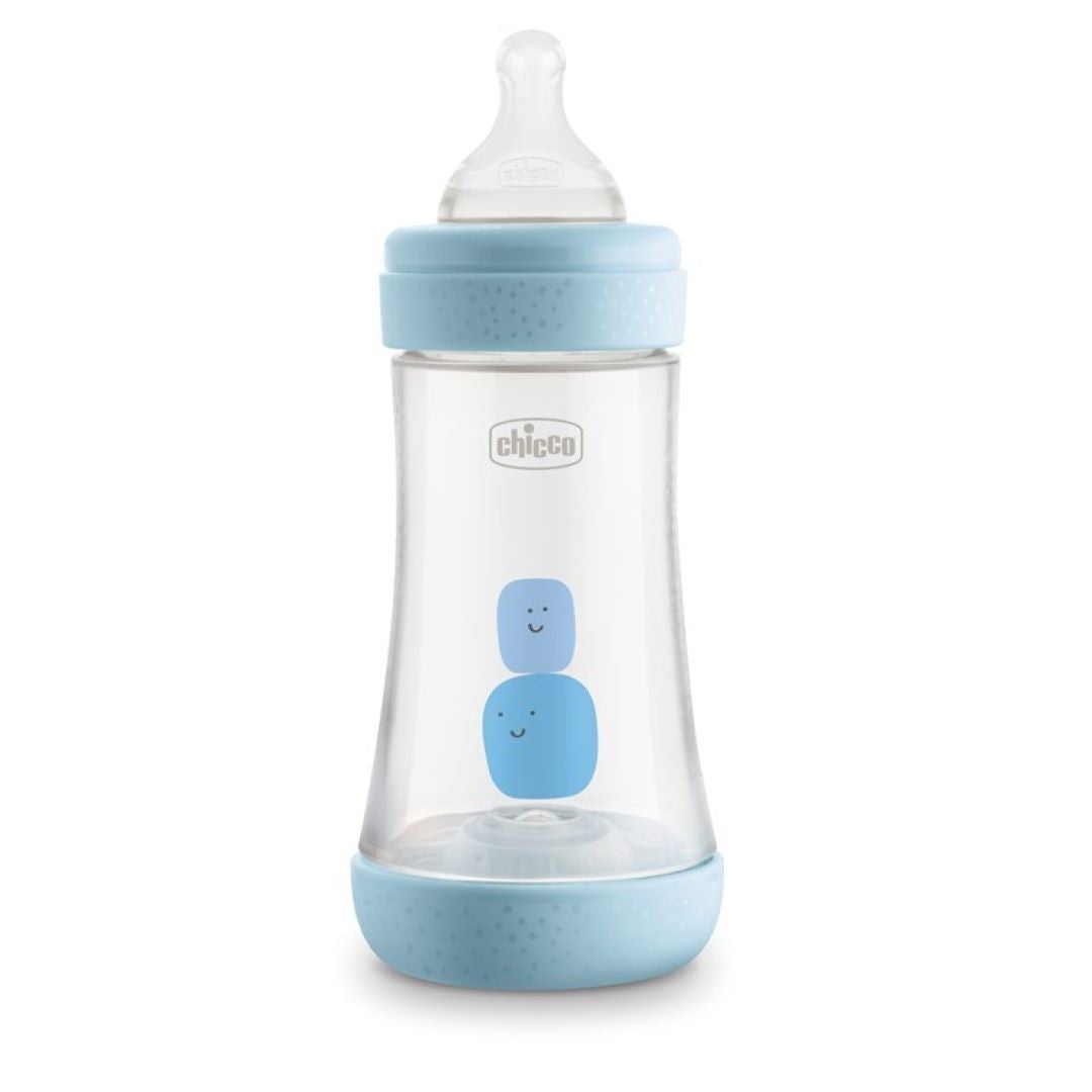 Chicco P5 PP Boy Bottle 240ml Anti-Colic Medium Flow - Blue