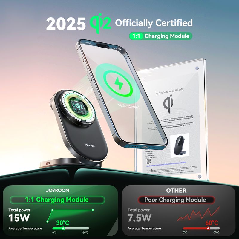 JOYROOM JR-W17 3-in-1 Wireless Charger for Phone, Watch & Buds