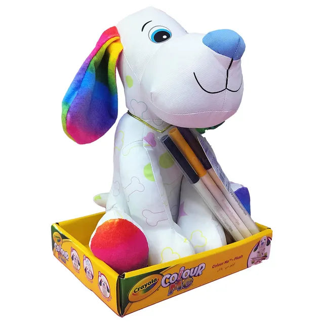 Crayola Colour Me Plush Puppy | Color, Wash & Recolor Washable Plush Toy