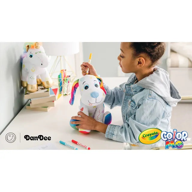 Crayola Colour Me Plush Puppy | Color, Wash & Recolor Washable Plush Toy