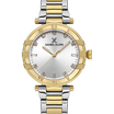 Daniel Klein DK.1.13609-2 Women's Analog Watch - Silver Dial, Silver & Gold