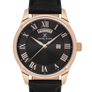 Daniel Klein DK.1.13819-5 Men's Analog Watch - Black Dial, Black Leather