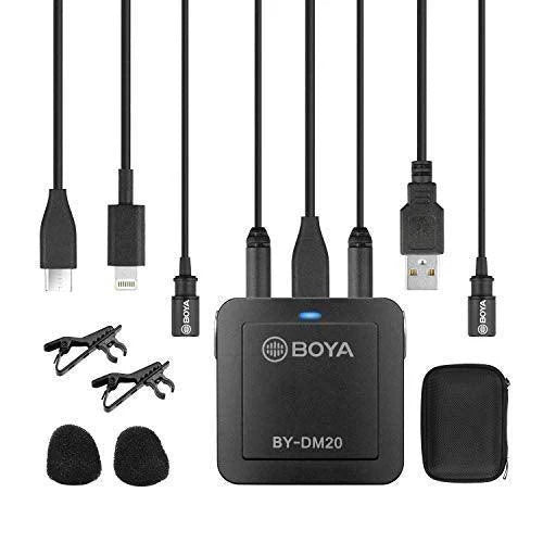 BOYA BY-DM20 – Dual-Channel Recording Kit for Pro Audio