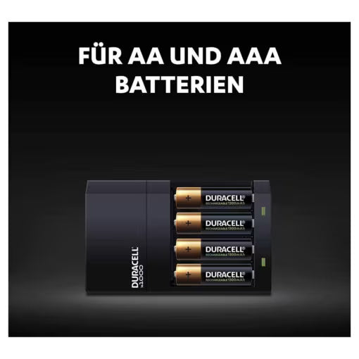 Duracell CEF14 4-Hour Battery Charger with AA & AAA Rechargeable Batteries