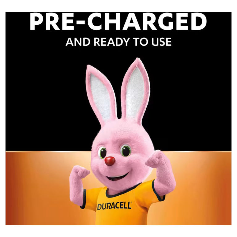 Duracell AAA Rechargeable Batteries 750mAh (4-Pack) – 1000 Cycles, Pre-Charged, 5-Year Guarantee