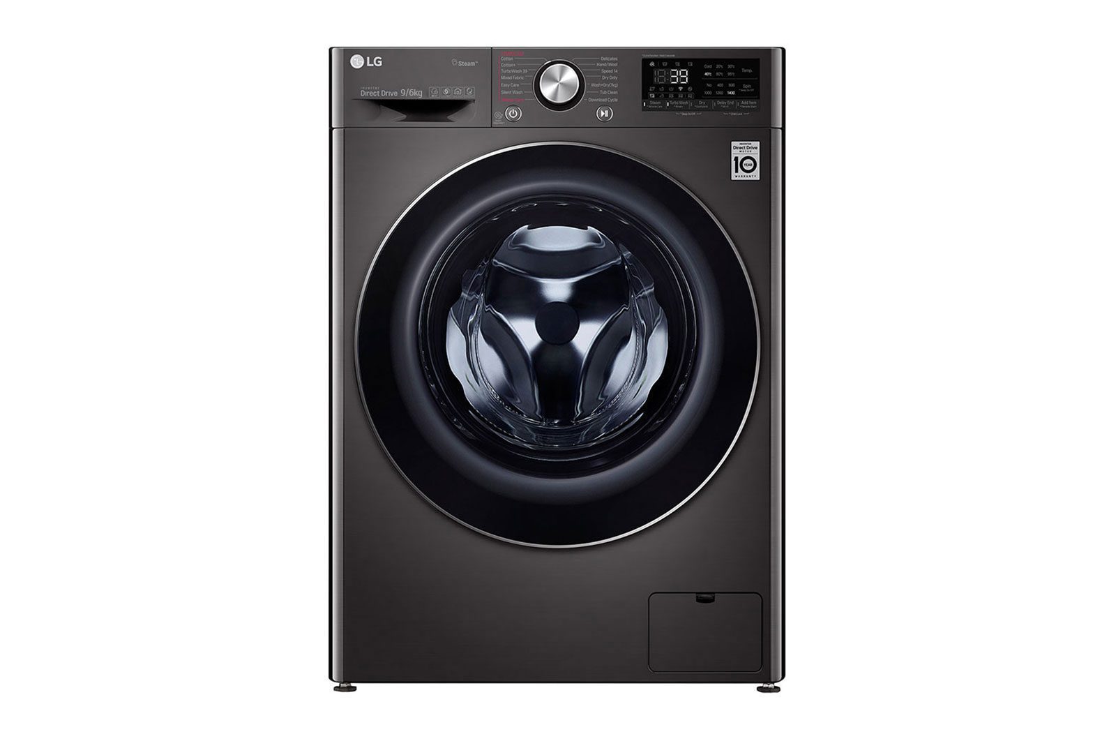 LG Washer Dryer Combo 9kg/6kg - AI Direct Drive, Steam, Black