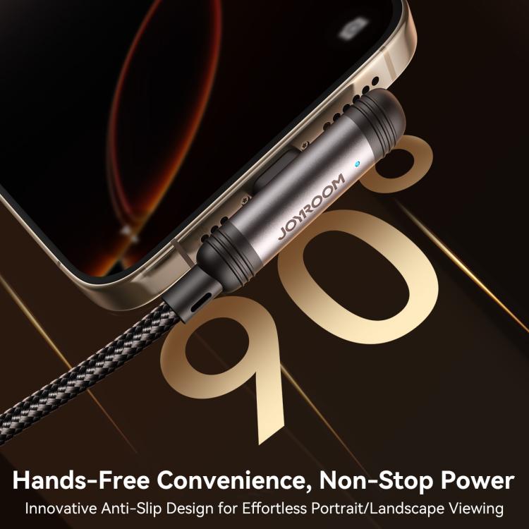 JOYROOM 30W Type-C to Lightning Cable – 90° Elbow, 1.2m