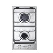 ELBA 30 cm Built-in Gas Hob with 2 Burners and Enamelled Support