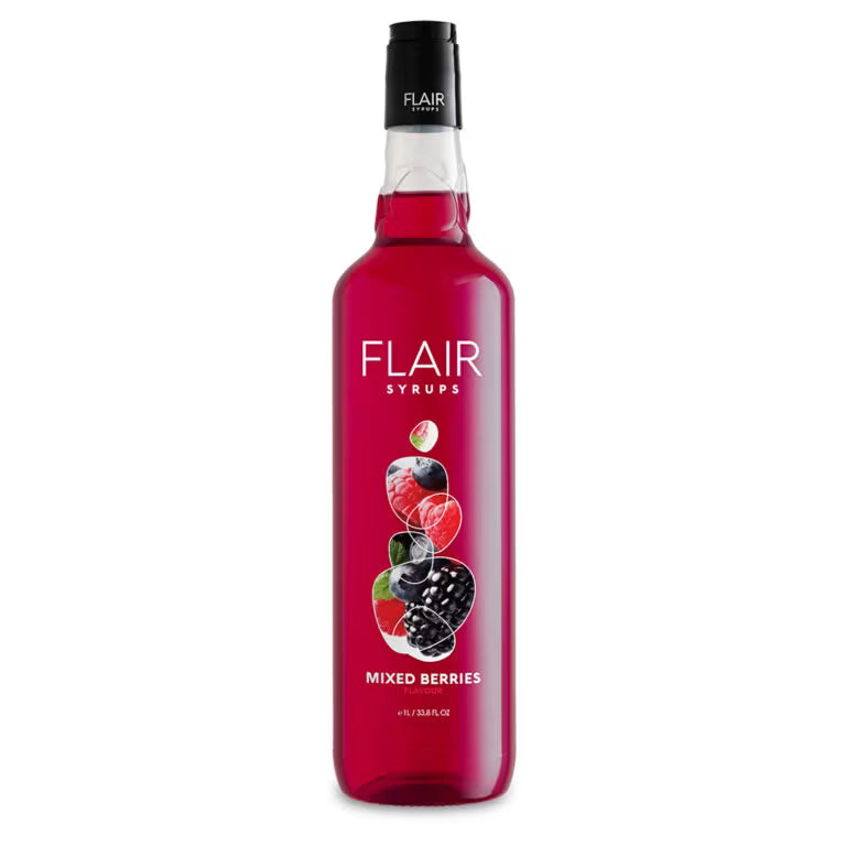 Flair Syrups for Soda Spark Machine – Blue Curacao, Strawberry, Mixed Berries, Mojito & More | 1L
