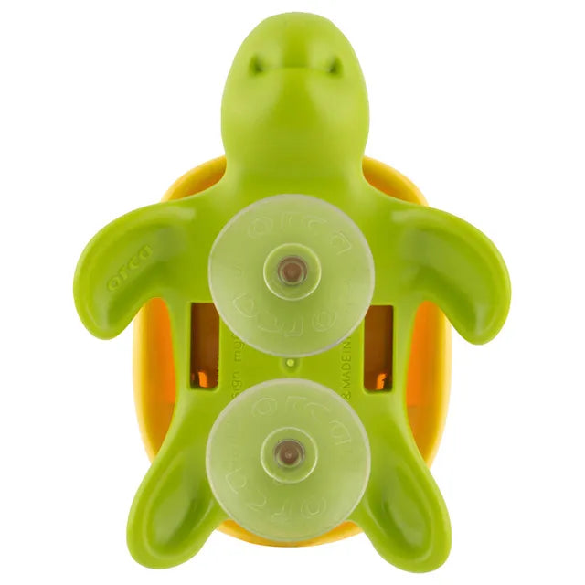 Flipper - Fun Animal Toothbrush With Holder for Kids - Turtle (Colour May Vary)