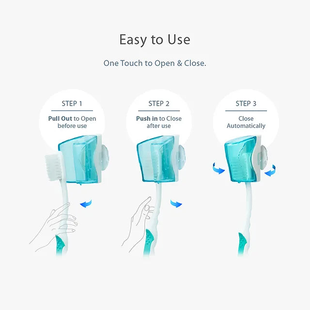 Flipper - Twigo Toothbrush With Cover - Ocean Blue