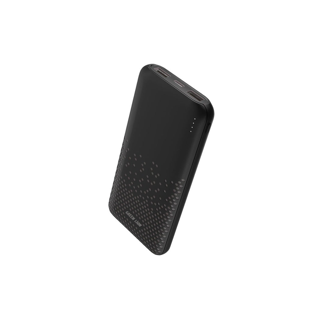 Green Lion Rome 10000mAh Power Bank – Black