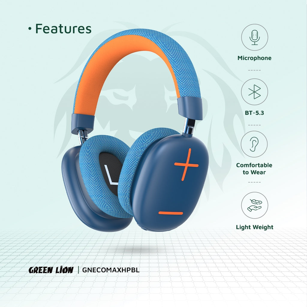 Green Lion Echo Max Headphones – HD Sound & Comfort