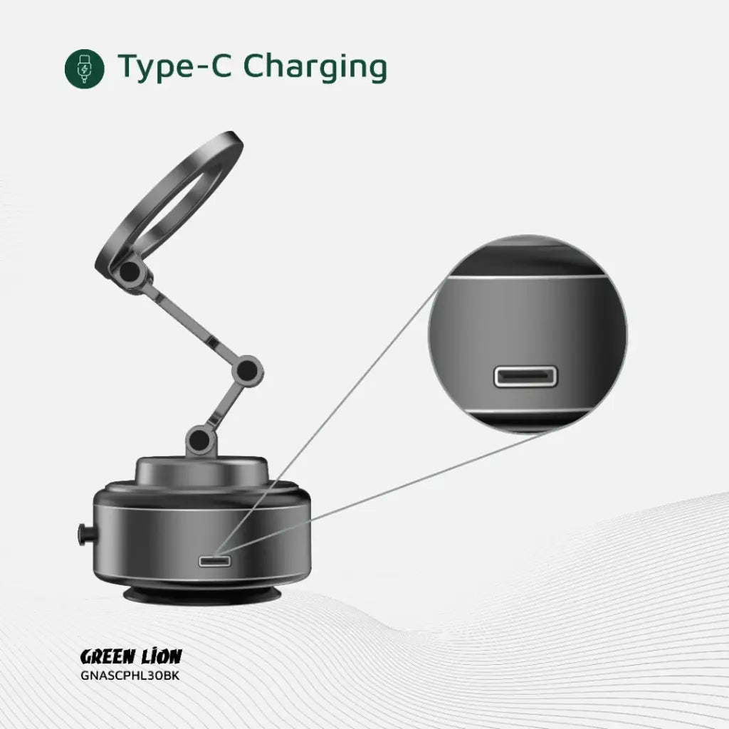Green Lion GX-30 Auto Suction Magnetic Car Phone Holder