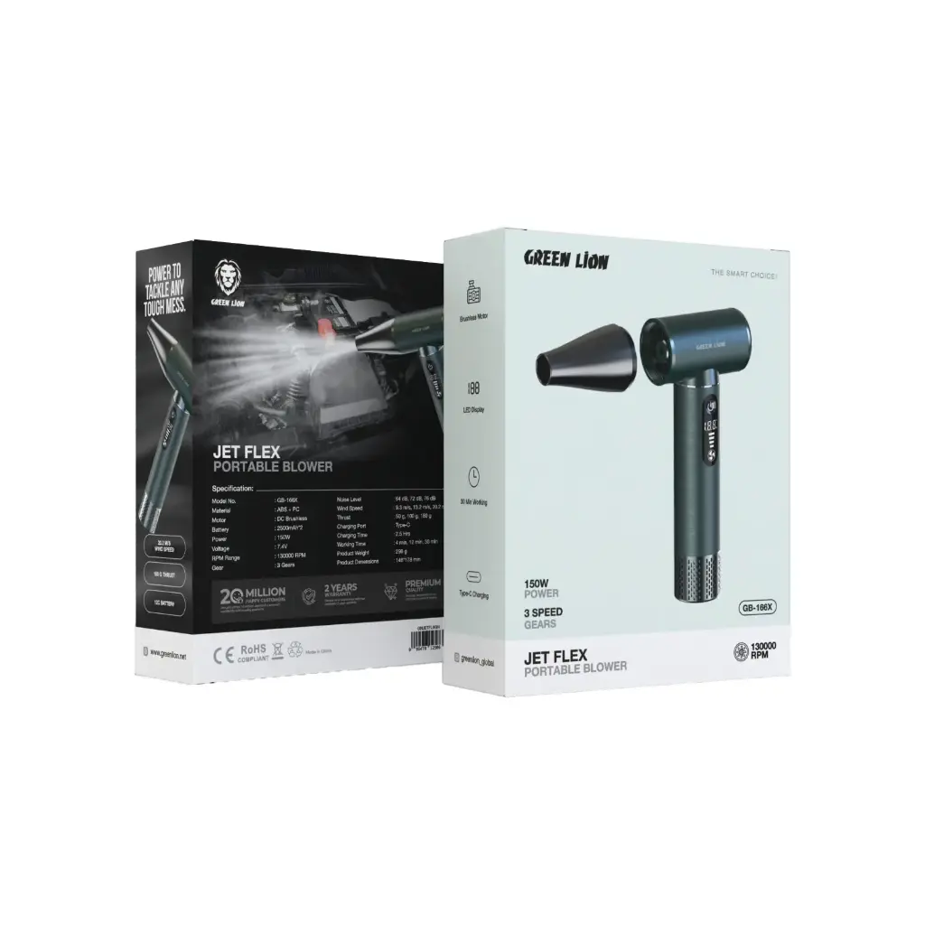 Green Lion Jet Flex Blower – 130,000 RPM Cleaning Power