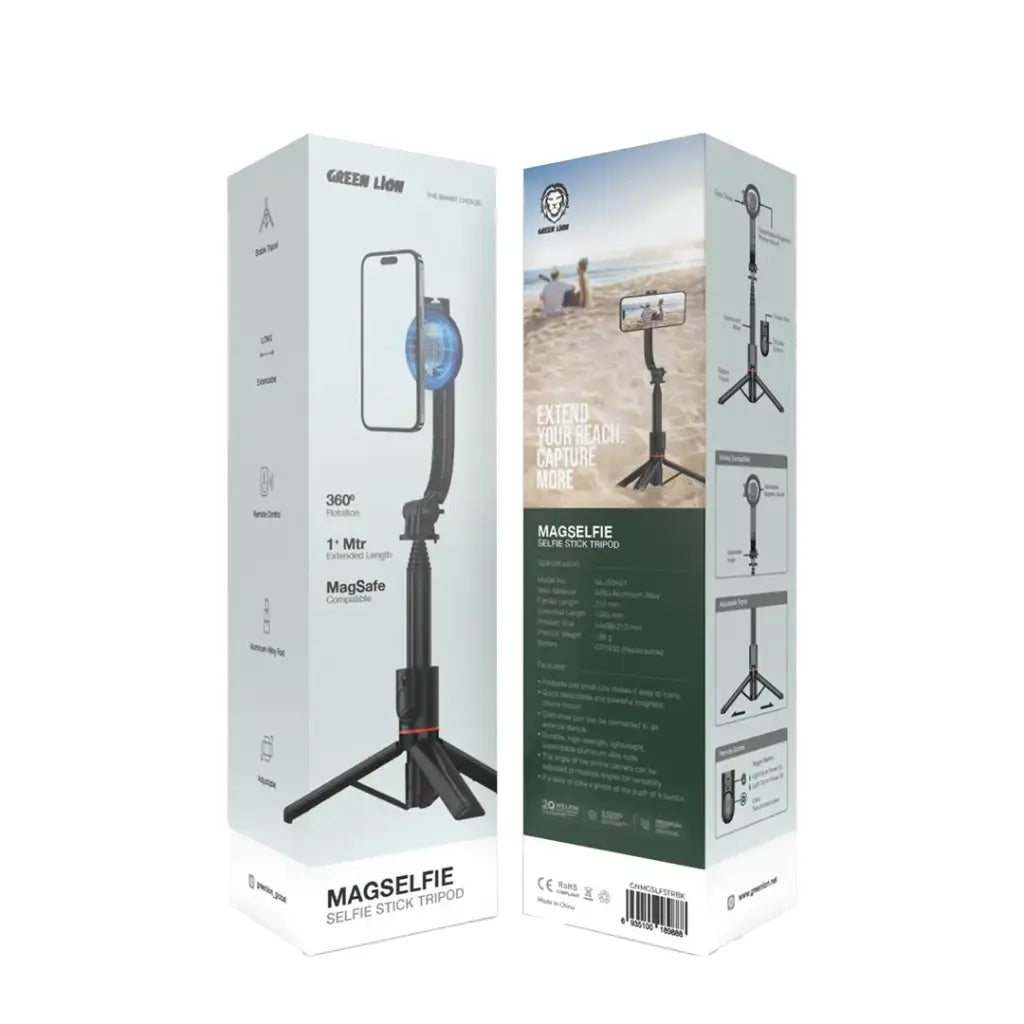 Green Lion Magselfie Tripod Selfie Stick – MagSafe & Remote