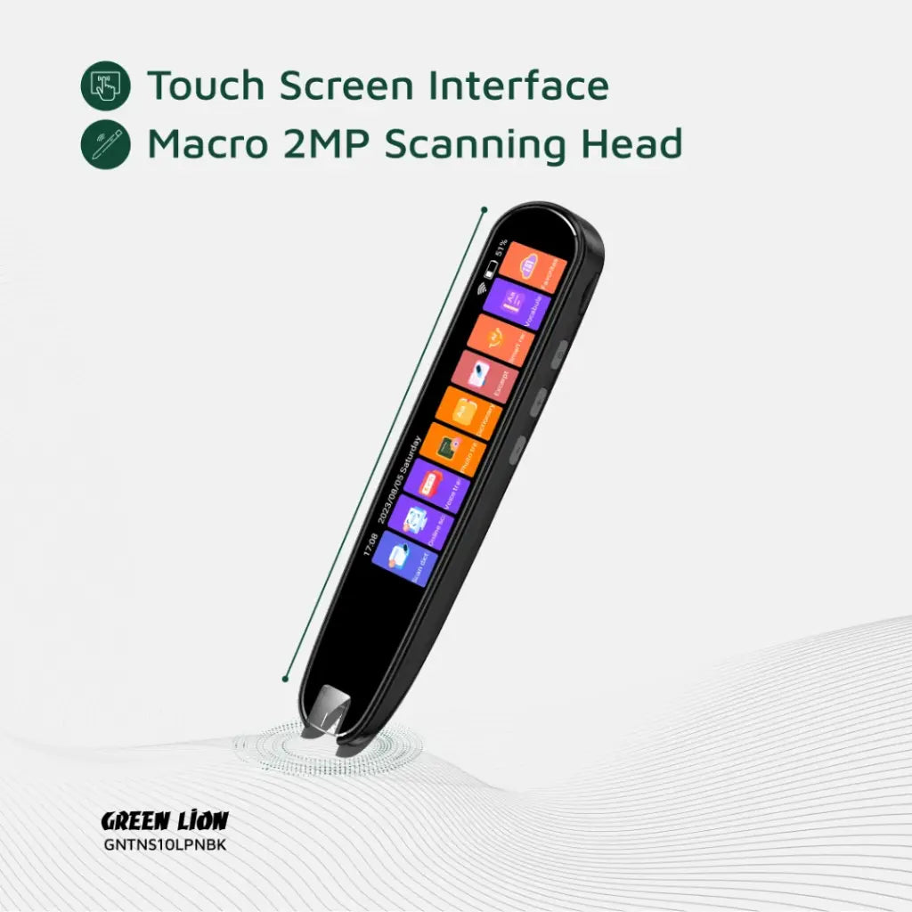 Green Lion Translation Pen with Touch Screen – 142 Languages