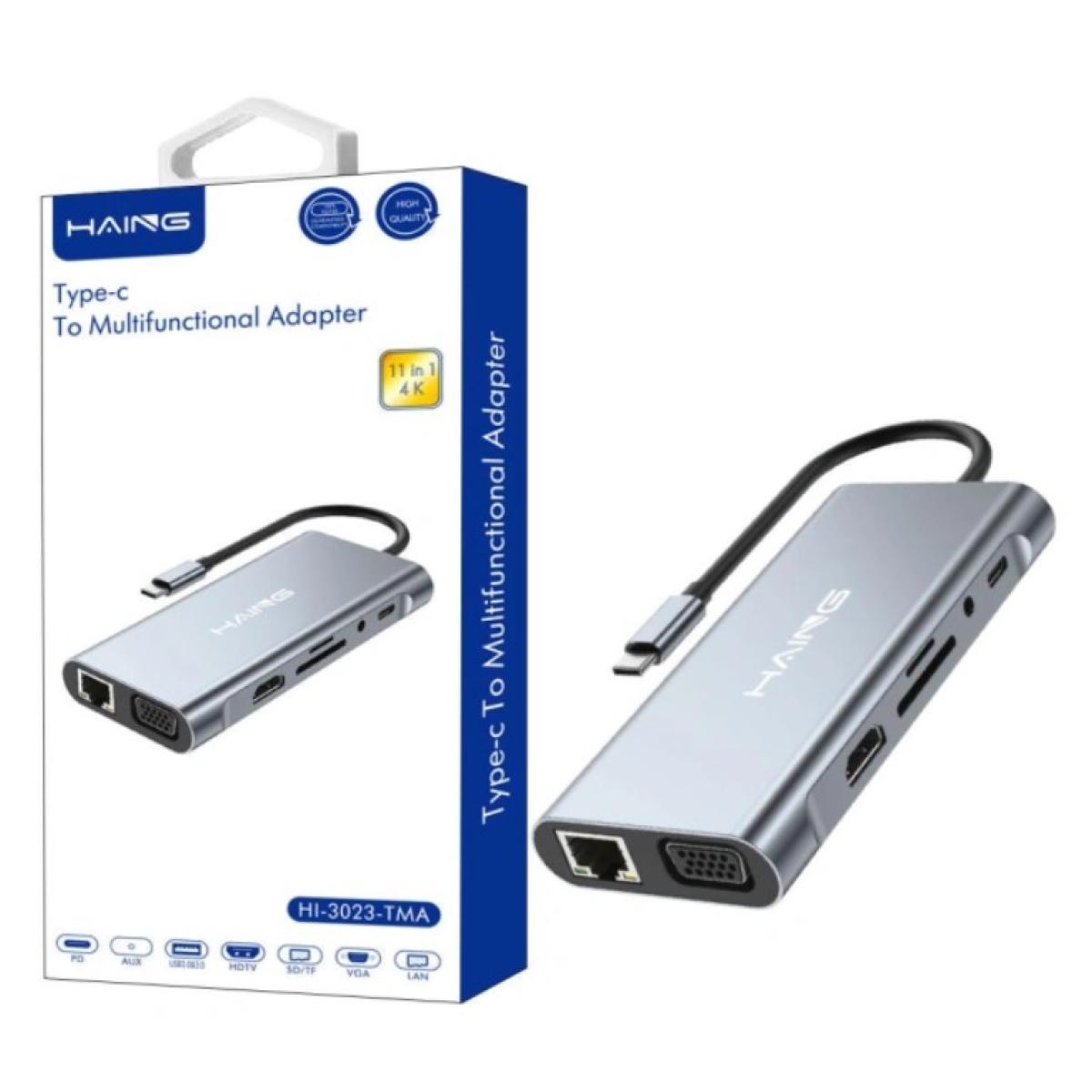 HAING HI-3023-TMA 11-in-1 Type-C Multifunction Hub Adapter