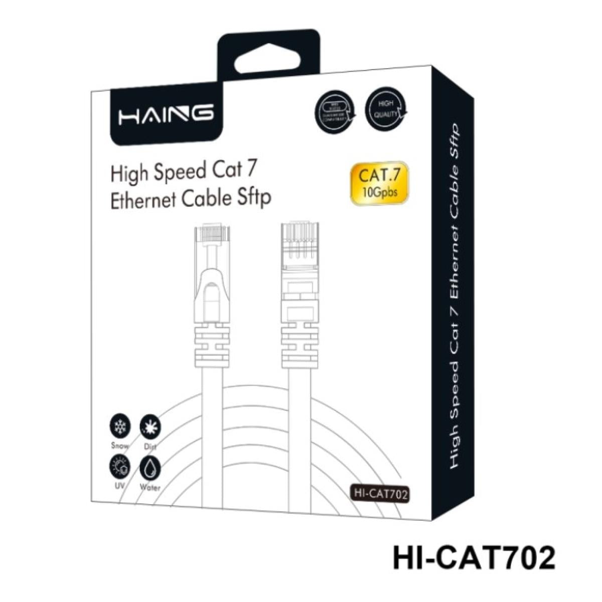 HAING High-Speed 10 Gbps SFTP CAT7 Ethernet Cable – 2M