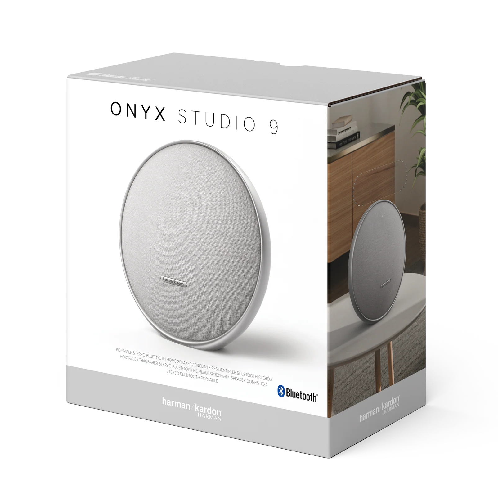 Harman Kardon Onyx Studio 9 Bluetooth Speaker | Auracast Multi-Speaker | Self-Tuning | 8 Hours Battery | HKOS9