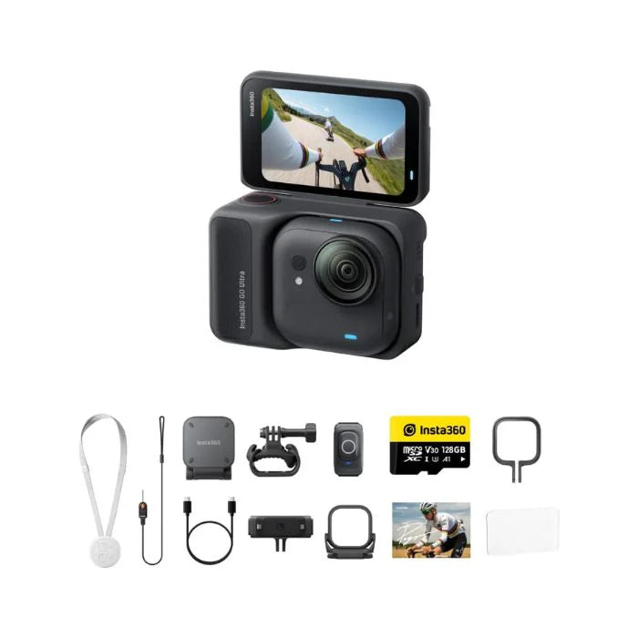 Insta360 GO Ultra Premium Cycling Bundle Midnight Black