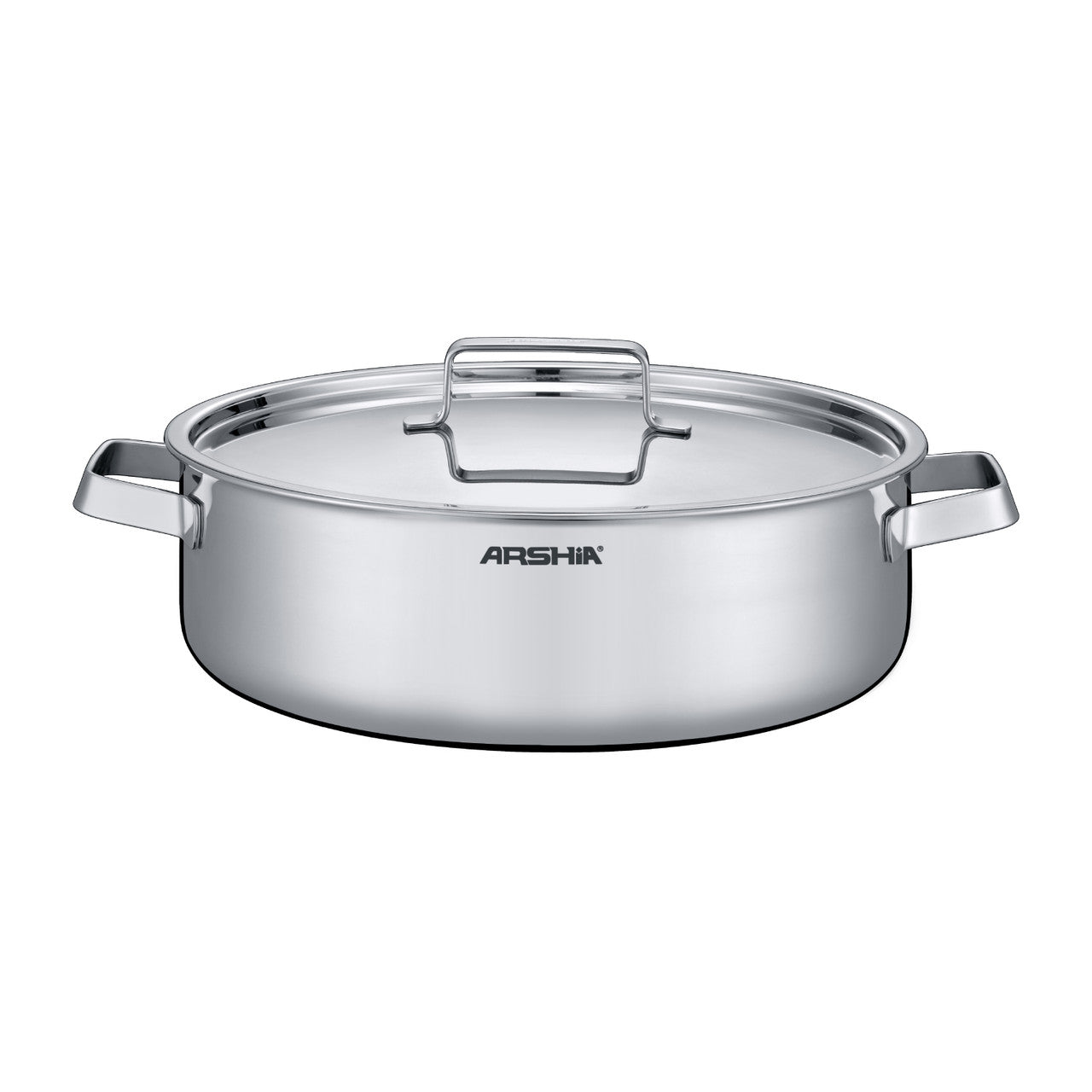 Arshia 8-Piece Tri-Ply Stainless Steel Cookware Set with Aluminum Core