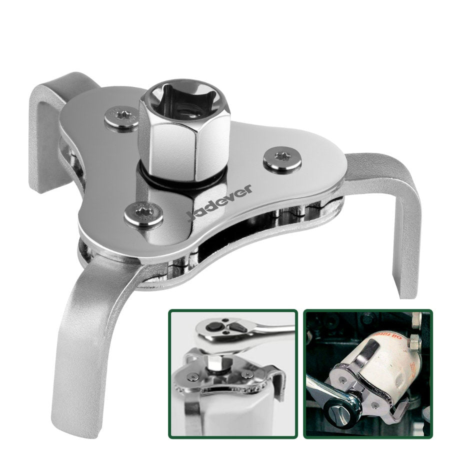 JADEVER 3 Jaw Oil Filter Wrench 63-102mm Strong