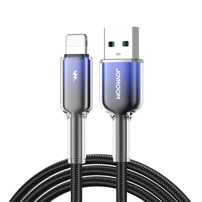 JOYROOM 60W USB A to Lightning Fast Charging Cable 1.2m -  Black